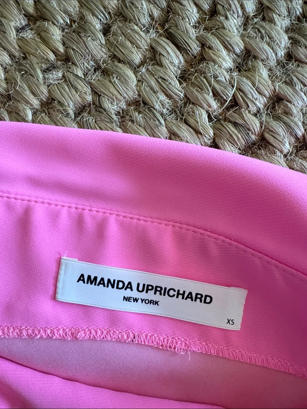 Amanda Uprichard Hot Pink One-Shoulder Mini Dress - Picture 3 of 5
